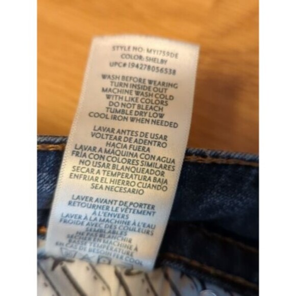 Seven 7 For All Mankind Jeans Womens Size 10 Denim Tapered Blue Mid Rise - Picture 14 of 15